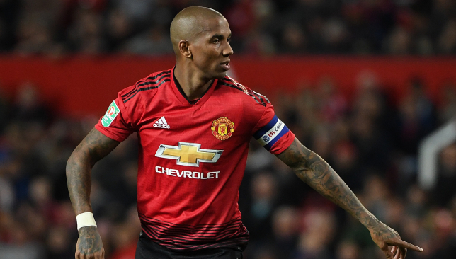 Ashley Young Manchester United captain