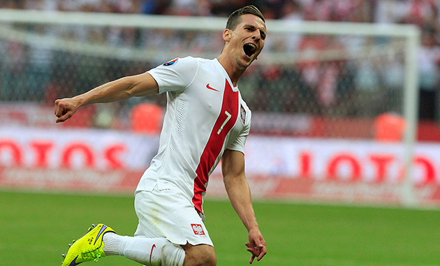 Arkadiusz Milik Poland celebration