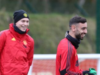Bruno Fernandes Trains Man Utd
