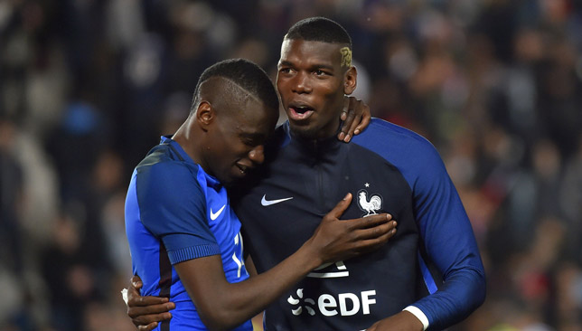 Blaise Matuidi and Paul Pogba for France