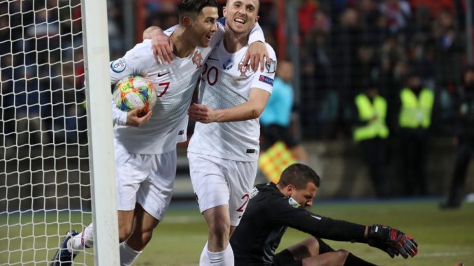Diogo Jota and Ronaldo for Portugal vs Luxembourg