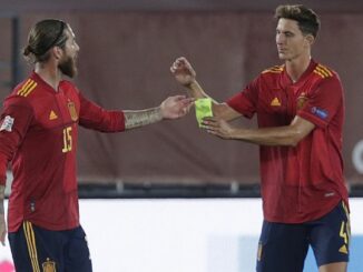 Pau Torres and Sergio Ramos - Spain