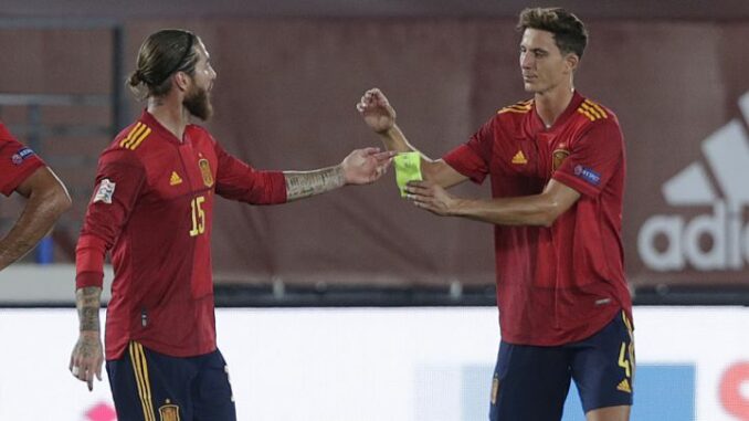 Pau Torres and Sergio Ramos - Spain
