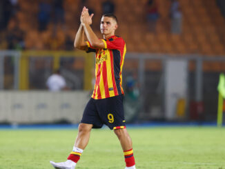 Lecce Nikola Krstovic (Photo by Maurizio Lagana/Getty Images)