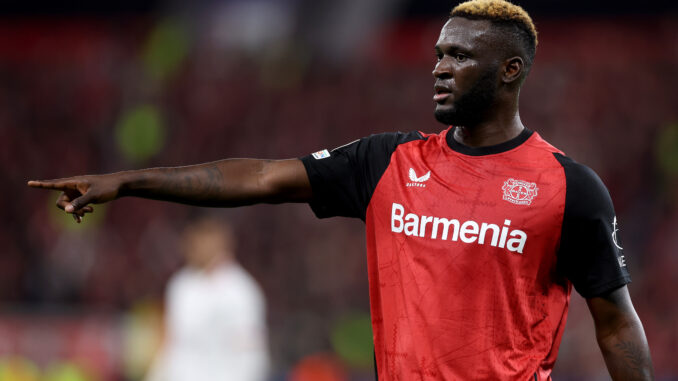 Boniface Bayer Leverkusen (Photo by Lars Baron/Getty Images)