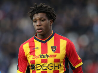 Patrick Dorgu Lecce and Danish player