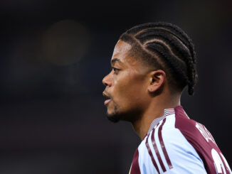 BIRMINGHAM, ENGLAND - JANUARY 29: Leon Bailey of Villa during the UEFA Champions League 2024/25 League Phase MD8 match between Aston Villa FC and Celtic FC at Villa Park on January 29, 2025 in Birmingham, England. (Photo by Julian Finney/Getty Images)
