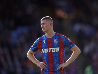 LONDON, ENGLAND - OCTOBER 27: Adam Wharton of Crystal palace in action during the Premier League match between Crystal Palace FC and Tottenham Hotspur FC at Selhurst Park on October 27, 2024 in London, England. (Photo by Warren Little/Getty Images)